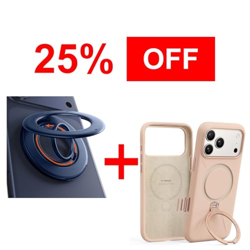 TORRAS Magnetic Stand Case & Magnetic Phone Grip Ring Holder Kickstand