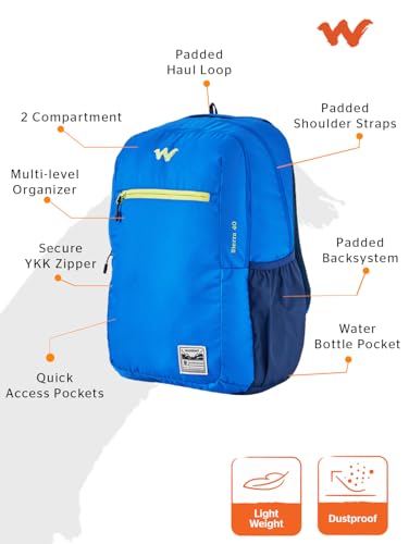 Image of Wildcraft Sierra 40 Backpack-Navy