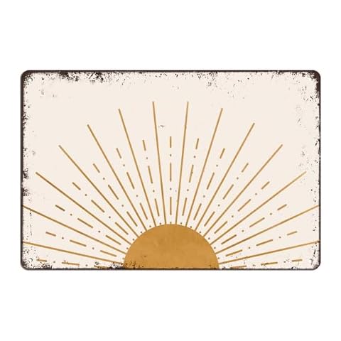 Vintage Boho Sunshine Metal Sign by Liosei Cover