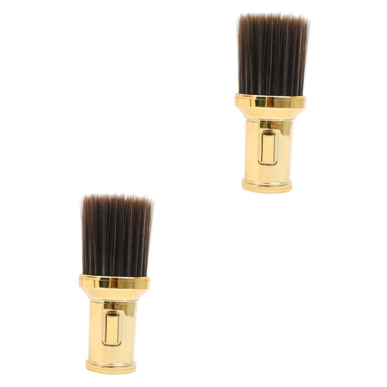 2pcs Broken Hair Brush Professional Neck Duster for Barbers Handle Hair Removal Brush for Neck Cleaning after Haircut Shave for Salon Use