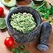 Laevo Mortar and Pestle Set - 5.5 Inch Large Marble Mortar and Pestle Bowl - 2-Cup Capacity - Stone Grinder for Spices, Guacamole, Pesto - Sturdy Reversible Design for Kitchens
