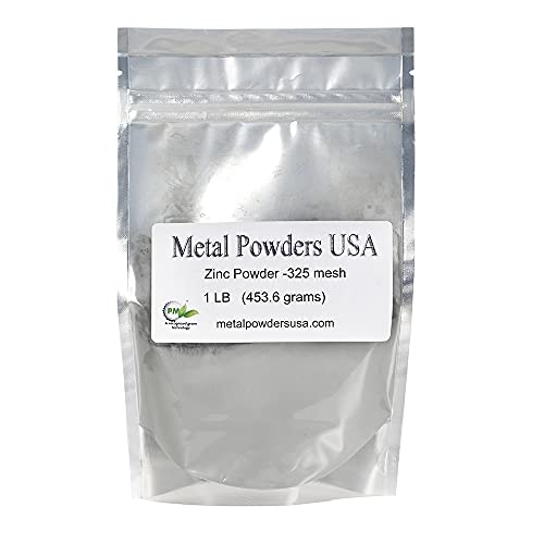 Metalpowdersusa Z1LB Zinc Metal Powder 1Lb Rapid Shipping cover