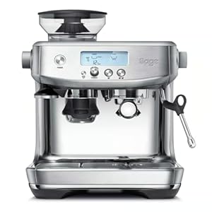 Sage Appliances Barista Pro Espressomaschine und Kaffeemaschine mit Milchaufschäumer, Siebträgermaschine, SES878, Gebürsteter Edelstahl