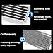 HJLKDYM Heavy Duty Industrial Square Grating, 304 Stainless Steel Outdoor Storm Drain Cover, Weather-Resistant Channel Grate For Car Wash Decks Stairs Garage(30x50x3cm)