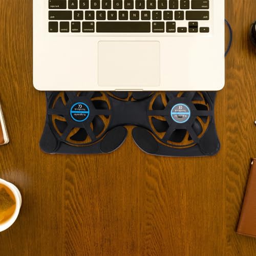 ULTECHNOVO Cooler plegable portátil para laptop con ventiladores duales miniatura 6