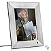 Produktbild NIX Lux Digitaler Bilderrahmen 8 Zoll Silver. IPS Display. Uhr/Kalender-Funktion. Auto On/Off (Hu-Motion Sensor). Auto Drehung. Wandmontierbar. Intuitive Fernbedienung. Inkl. 8GB USB-Stick