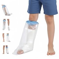 COMNICO Duschschutz Fuß Wasserdichter Duschtasche für Verbandschutz und Gipsschutz Dichter Abdichtung Wiederverwendbare Duschverband Wundduschen für Bein, Fuß, Knöchel Wunde