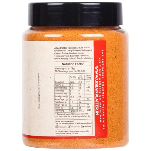 urban platter Tandoori Tikka Masala Powder, 1 [Masala|Flavourful Blend Of Spices|Sprinkle Or Add To Your Appetizers, Gravies, Veggies, Fries],150 Grams