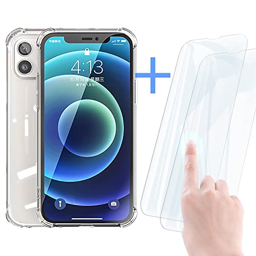 Yiyifu Iphone 13 Case, Pro Case,[Airbag Series] With [2Xscreen Protector] [ Military Grade ] | 15Ft. Drop Tested [Scratch-Resistant] For Apple Pro/Iphone 6.1 Inch- Clear (Clear) #TOP5