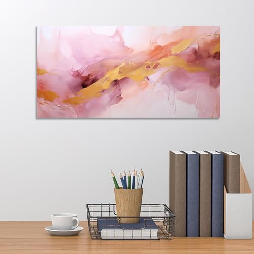 Art mural sur toile de marbre moderne grand tableau abstrait encadré - 4