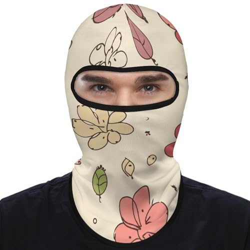 Balaclava con Estampado de Flores para Hombre y Mujer, Protección Solar, Transpirable, Máscara Completa para la Cabeza para Senderismo, Ciclismo, Correr, Conducción miniatura 1