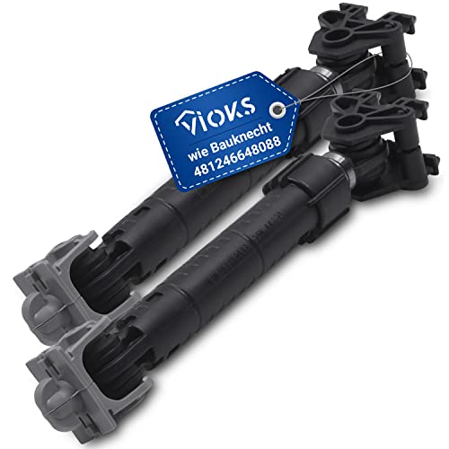 VIOKS Suspa Lot de 2 amortisseurs 120N de rechange pour 481246648088 Whirlpool Bauknecht Suspa 120N 06230027 Indesit C00313104-10 mm Alésage 10 mm pour...