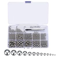 700 STK Stahlkugeln, Edelstahlkugeln, Kugellager Kugeln, Edelstahl Metallkugeln für Fahrrad Rollen Förderer Skates Rad Präzision Kugellager Fahrrad Ersatzteile, 2/2.5/3/3.5/4/4.5/5/5.5/6/7/8/9/10mm