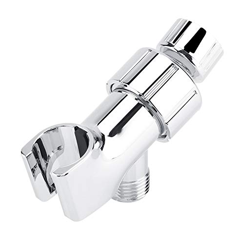 Shower Head Holder Arm Bracket 3 Way Shower Head Diverter, Rotatable Shower Arm Mounted Bracket Bathroom Accessories, Chrome Plating Plastic Shower Head Arm Connection Mount Bracket Holder #TOP24