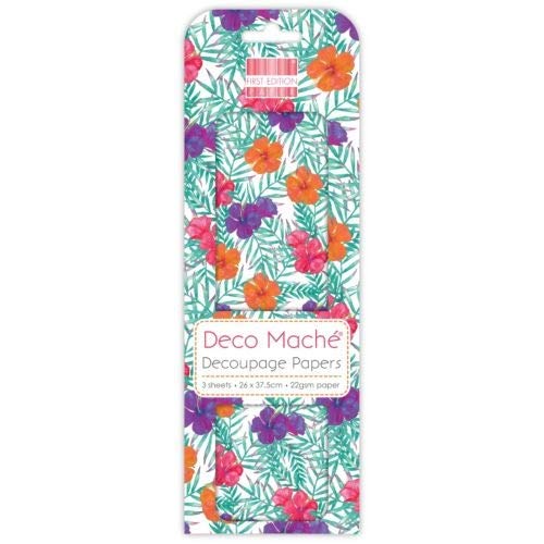 First Edition Deco Mache Botanical Florals