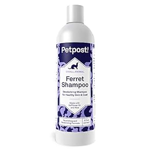 Petpost | Champú para Hurones – Champú Desodorante naturalmente Efectivo para Hurones y Animales pequeños – Fórmula para Piel y Pelaje saludables
