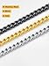 U7 6mm Diamond Cut Cuban Link Chain for Men Women, 18K Gold Plated Stainless Steel Solid Hip Hop Jewelry Fashion Curb Chains 22 Inch