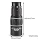 Zerone Monokular Teleskop 16X52 Wandern HD Kamera Objektiv Monocular Teleskop Zoom Wasserdicht Nebel Beweis mit Handyhalter für Vogelbeobachtung, Reisen, Im Freien