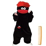 Silly Onesie Pyjama en Peluche Verte Monstre Onesie Combinaison Pyjama Femme Homme Silly Pyjamas Unisexe Hooded Confortable Manches Longues Soft Plush Sleepwear Mignon Dessin Animé Loungewear