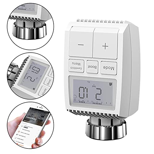 Radiador termostato sem fio,Termostato inteligente do radiador | APP e controle de voz controlador d