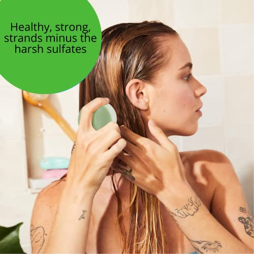 Peach-not-Plastic-Shampoo-and-Conditioner-Bar-Set-Strengthening-for-Damaged-Split-prone-Hair-Leaves-Hair-Strong-Healthy-Plant-Based-Vegan-Eco-Friendly-2-Bars