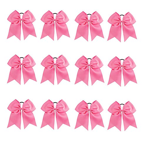 6" Big Hand-made Grosgrain Hair Bows Alligator Clips for Little Girls