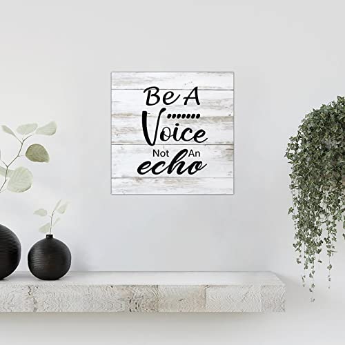 Décoration murale pour maison avec plaque de bois à message