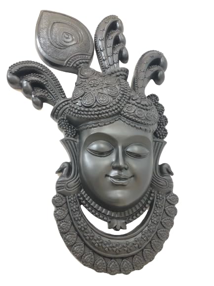 Artex Mantra Creations SrinathJi Face Wall Mural (Black)