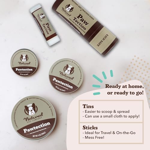 Natural Dog Company PawTection Balm for Dogs, Dog Paw Protector, Moisturizing Dog Paw Balm for Dry, Cracked Pad, Protects Paw from Extreme Weather, Paw Lotion for Allergies & Itching (0.15 oz Stick) - Image 8