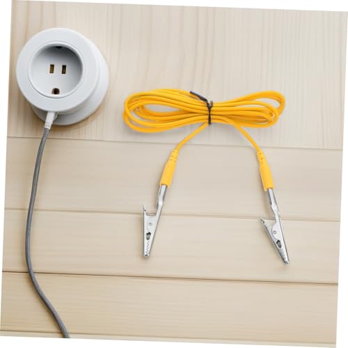 Cable de conexión a tierra flexible antiestático con doble clip cocodrilo de 5 piezas 5
