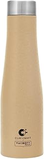 Clay Craft Vacbott Petra Single Walled Non Insulated Water Bottle, 1000 ml - 1 Piece (Beige) Steel Water Bottles for Schoo Price In India
