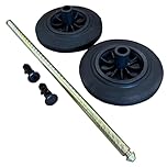 Selections Wheelie Bin Replacement Axle & Wheels Kit with Lid Hinge Pins