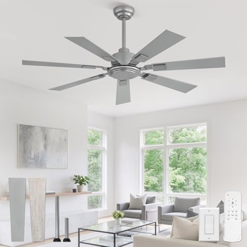 ZMISHIBO 52 Inch Ceiling Fan No Light