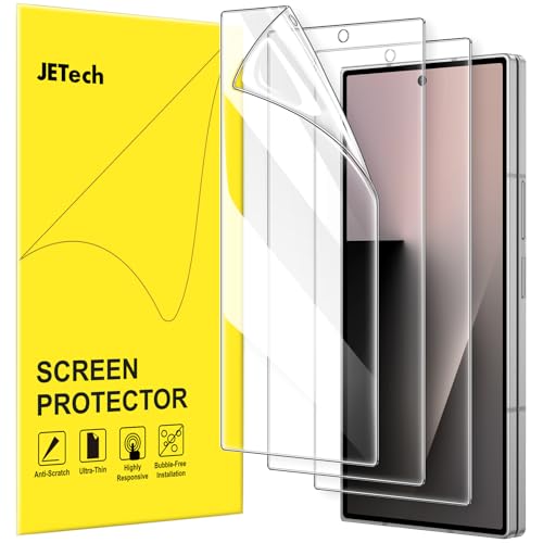 JETech Front Screen Protector for Samsung Galaxy Z Fold 7 2025 Full Coverage PET Film Case Friendly HD Clear 3-Pack