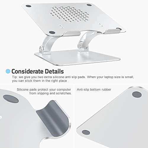 proffisy Laptop Stand Ergonomic Height Angle Adjustable Laptop Riser