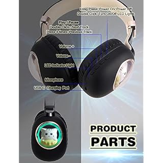 Casque Audio Enfant,Ecouteurs sans Fil avec Microphone pour Enfants,Lumières LED Casque et Ecouteurs Bluetooth sans Fil… - Les Beatles, Paul McCartney, John Lennon, RIngo Starr, George Harrison Casque Audio Enfant,Ecouteurs sans Fil avec Microphone pour Enfants,Lumières LED Casque et Ecouteurs Bluetooth sans Fil… – Image 6