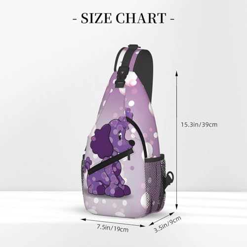 Bolso cruzado negro tipo sling para hombres y mujeres miniatura 3