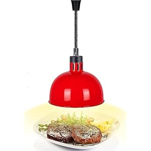 Hanging Food Heat Lamp 250W,Food Heat Lamp Kitchen for Buffet Profession Kitchen Heating Equipment,Even Heat Dissipation,Cable Length 60-180cm Adjustable