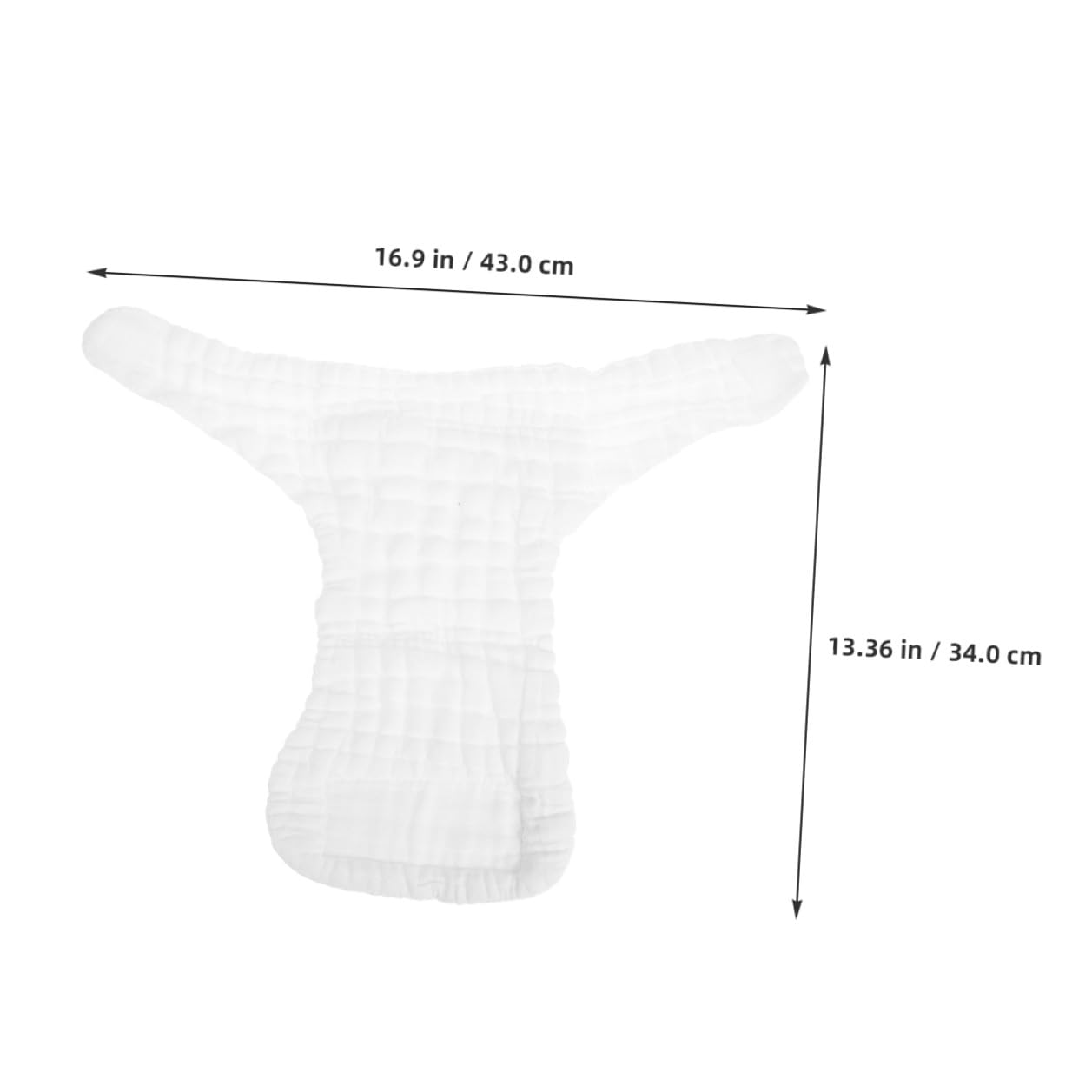Pañales Reutilizables Secado Rápido y Transpirables de Algodón Blanco para Ñiño 5 Piezas Ideales para Viajar y Dormir Cómodamente