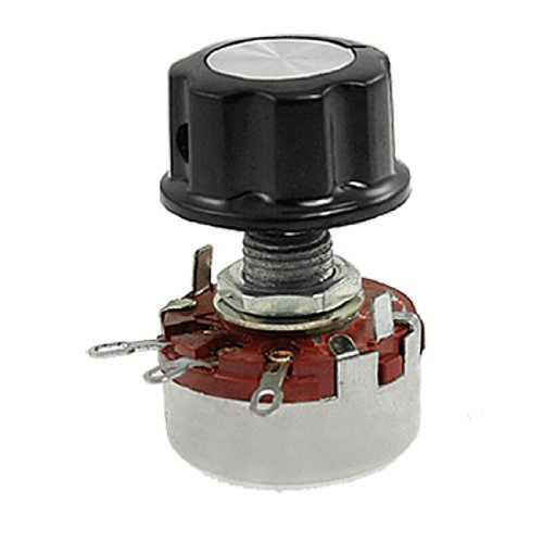 Aexit 2W 15K Variable Resistors Ohm Resistence Rotary Wirewound Pots Potentiometer Potentiometers w Knob