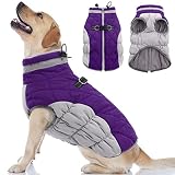 OUOBOB Dog Winter Jacket Cozy Reflective Waterproof Windproof Warm Pet Garment,Comfortable Cold Weat