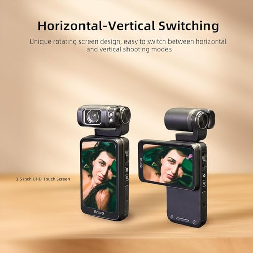 Generic M3 Pocket Camcorder, Vlogging Camera with 5K/30fps Video, 3.5'' Rotatable Touchscreen, Night Vision, Time-lapse, Compact Camcorder for Photography, YouTube - Image 7