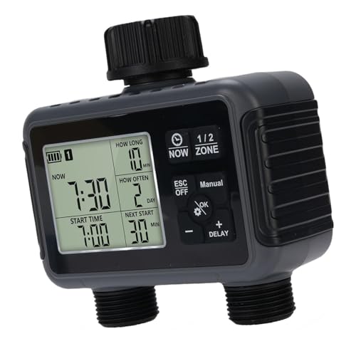 Contrôleur d'eau automatique programmable et programmateur arrosage 2 zones