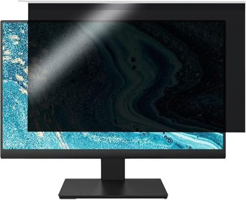 DARZYS Computer Privacy Screen Filter, Anti Scratch Computer Protective Film Monitor Frame Hanging Data Confidentiality Shield, 18-32 Inch, For Office(25/27in 613x356mm)