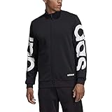 adidas Men's Essentials Brand Track Jacket, Black/White, X-Large