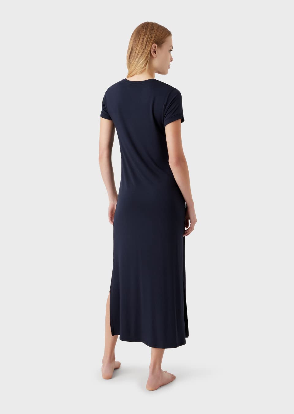 Emporio Armani Emporio Armani - Abito Lungo da Donna in Viscosa Elasticizzata Abito Lungo Donna