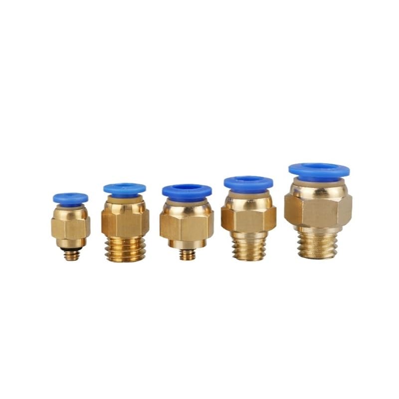 Raccord pneumatique anti fuite laiton fileté 1/8 male pour tube 10mm