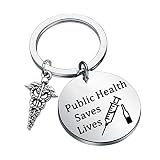 Public Health Saves Lives Keychain