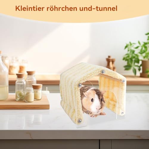 Tunnel de cachette pour animaux cage encombrée solution maison acrylique