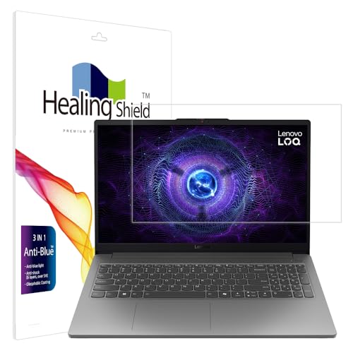 Healingshield �X�L���V�[���t���ی�t�B���� Screen Protector Eye Protection Anti UV Blue Ray Film Compatible with LENOVO LOQ 15IAX9E